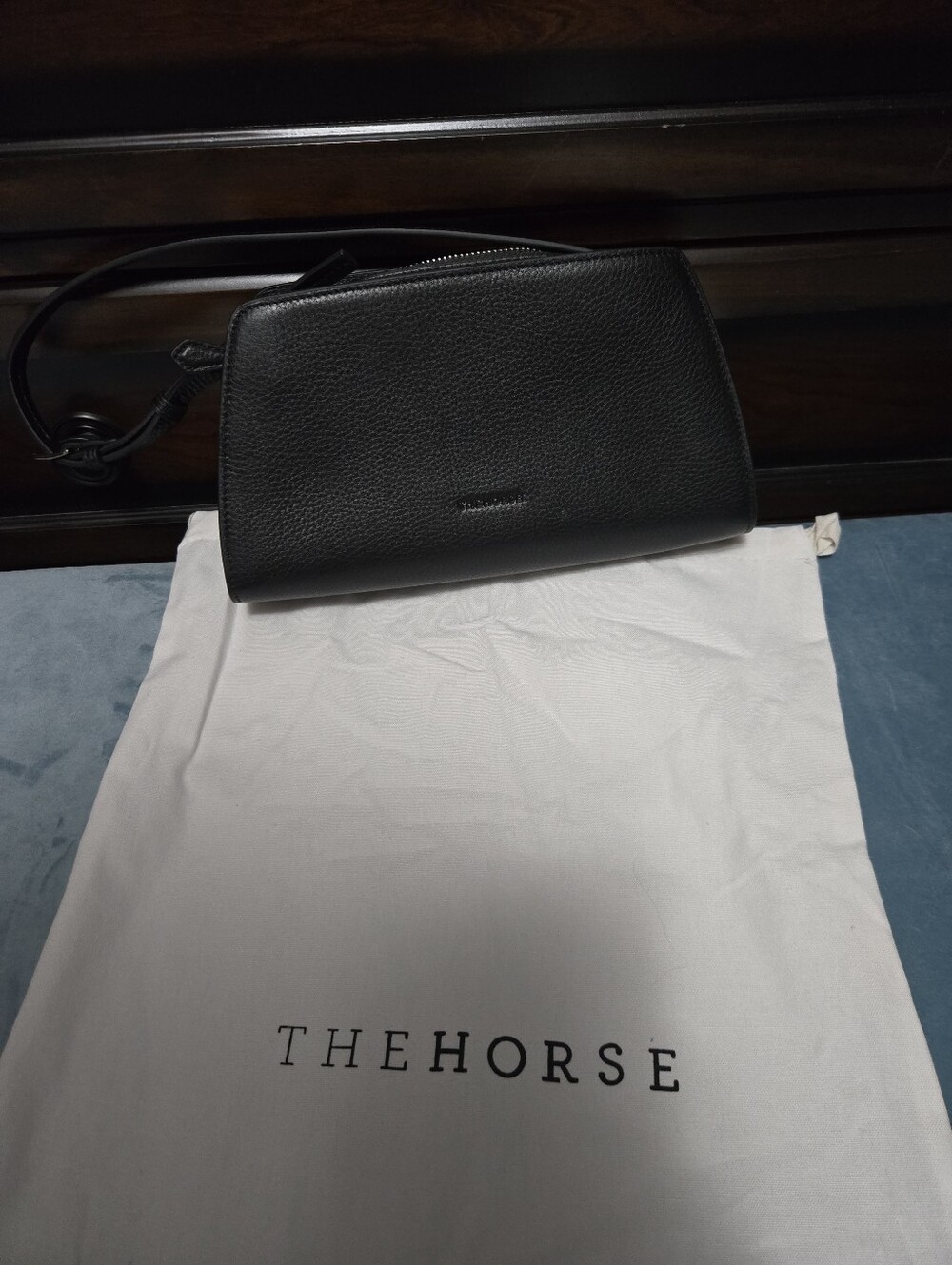The Horse Clara Bag in Black Pebbled Leather. $150